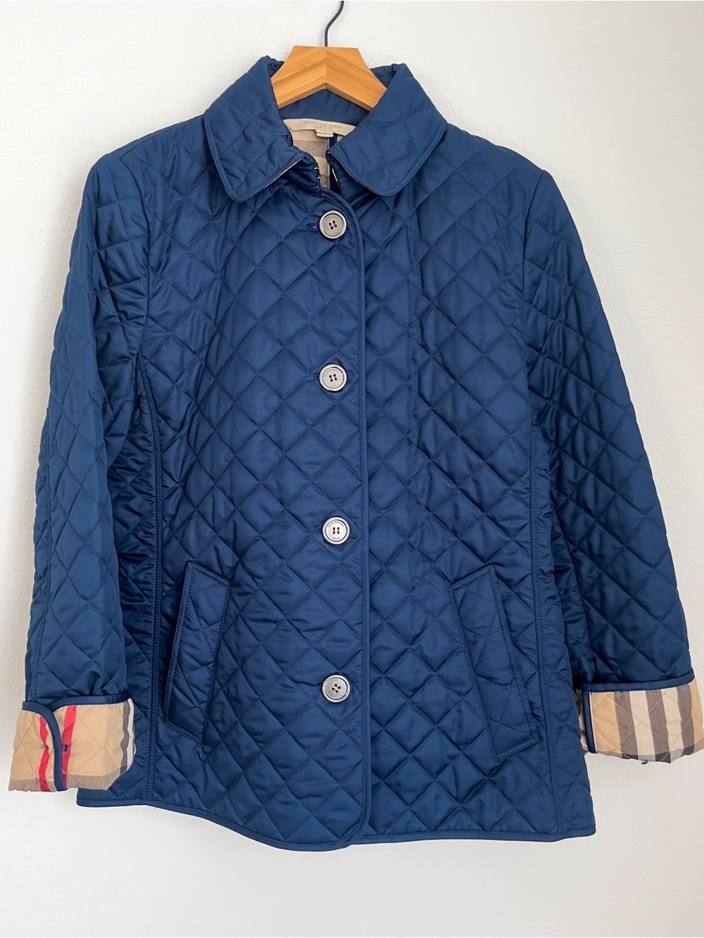 Burberry Brit Quilted Navy Puffer Jacket Size M – EUC
